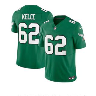 Jason Kelce, Philadelphia Eagles Nike Vapor F.U.S.E. Limited Jersey - Kelly Green
